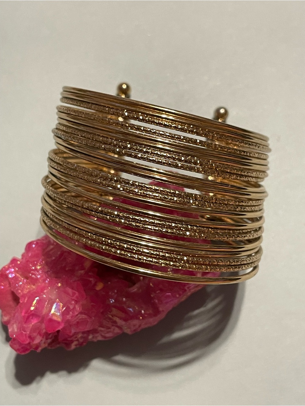 Gold Tone Cuff Bracelet #9808